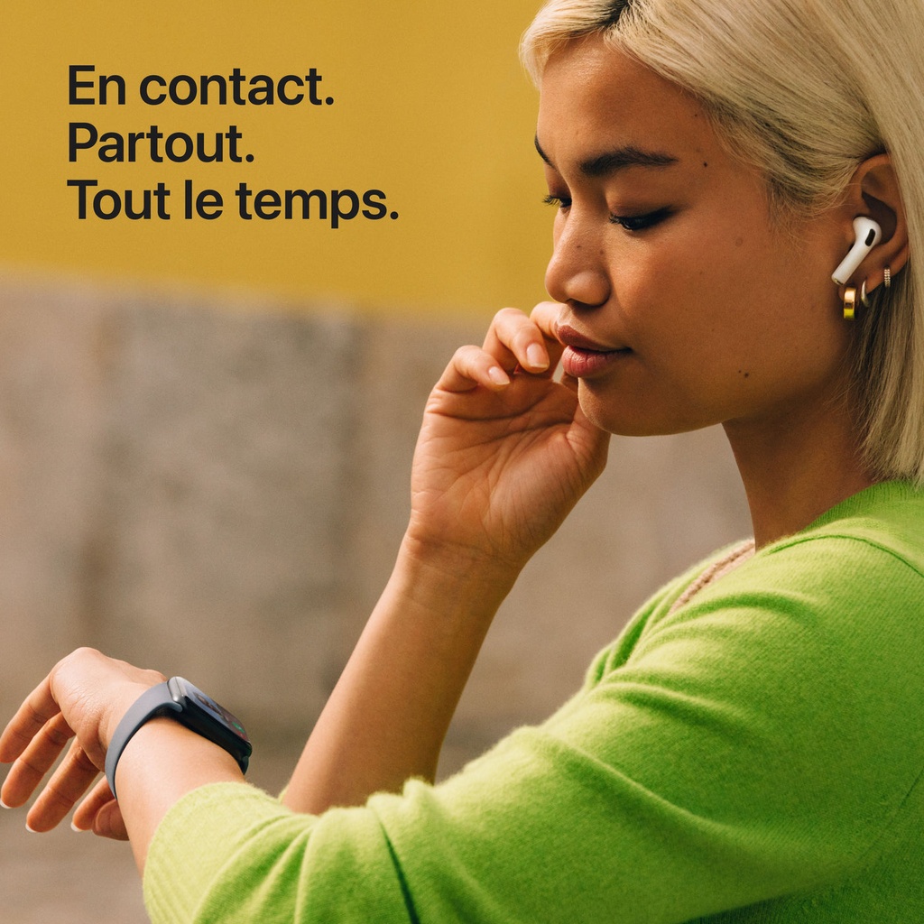 Apple Watch SE 3 GPS, Boîtier en aluminium minuit de 44 mm, Bracelet Sport minuit - M/L 4
