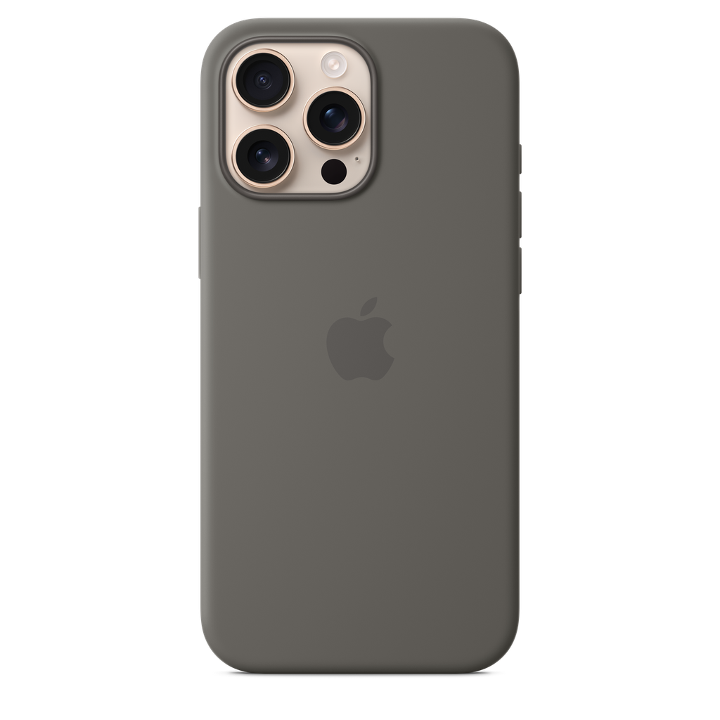 [MYYV3ZM/A] Coque en silicone avec MagSafe pour iPhone 16 Pro Max - Gris minéral
