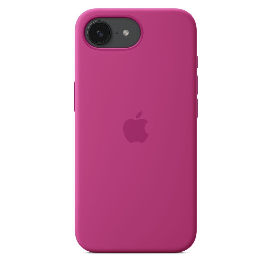 Coque en silicone pour iPhone 16e – Fuchsia 2